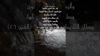 ٱيات السكينه // قرائة رائعة و مريحة جداً // الفتح 26 // القارئ: سعد الغامدي