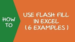 Using Flash Fill in Excel 2013 and 2016 (6 Examples)