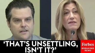 JUST IN: Matt Gaetz Asks DEA Chief Point Blank Why Marijuana Is Still Classified A Schedule 1 Drug