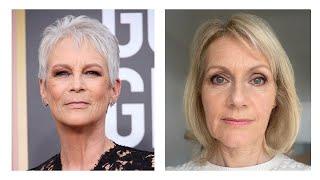 Golden Globes 2023 Jamie Lee Curtis Inspired Tutorial - Makeup for Older Women