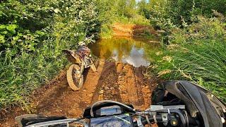 Эндуро покатушки. Вечерний прохват. Gopro hero 12. #gopro12 #enduro #pov #dirtbike #4k #эндуро #mud