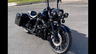 Road King Special - LePera Daytona Sport Seat w/ backrest & Fuel Moto Exhaust Sound