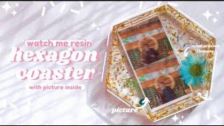 [TUTORIAL] Resin Hexagon Coaster with picture inside 