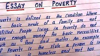 essay on poverty | write essay on poverty | best essay on poverty | easy short essay on poverty