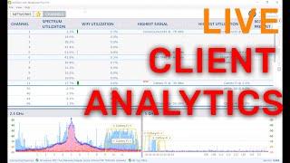 inSSIDer 5 ft. live Client Traffic Analytics