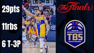 Jhonatan Araujo 29pts 11rbs 6 3T Highlight TBS del Distrito Serie Final Club Mauricio Baez 3 - 3