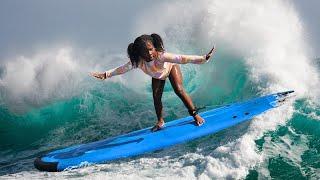 Surprising Tyanna with Surf Lessons!