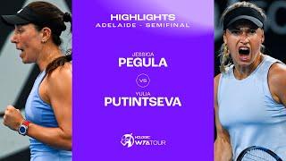 Jessica Pegula vs. Yulia Putintseva | 2025 Adelaide Semifinals | WTA Match Highlights