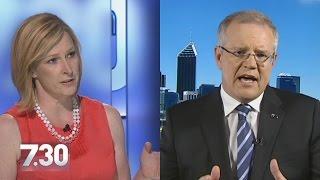 'You're not addressing what I'm asking': Leigh Sales and Scott Morrison lock horns