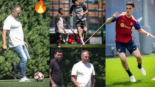 Yes , Hansi Flick, Gavi, Mikayil, Barcelona youngsters at training grounds , see how hard working