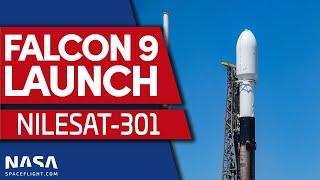 SpaceX Falcon 9 Launch of Nilesat 301