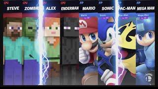 Super Smash Bros Ultimate Amiibo Fights – Steve & Co #24 Minecraft vs Legends