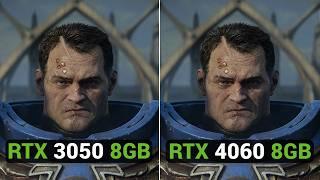 Nvidia RTX 3050 8GB vs RTX 4060 Test in New Games (2024)