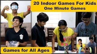 20 Party Games for Kids | One minute games for youth, teenagers | Indoor games | Picnic Games (2024)