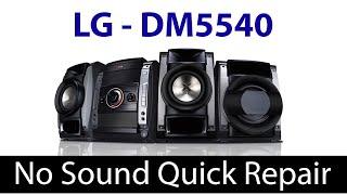 LG DM5540 Hi-Fi Mini Audio No sound repair