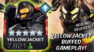 Buffed Yellow Jacket 5 Star Gameplay - STRONG Heal Reversal, but DMG? - Marvel Contest of Champions