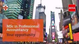 MSc in Professional Accountancy Introduction