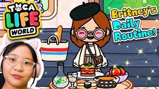 Toca Life World - Britney's Daily Routine!!!