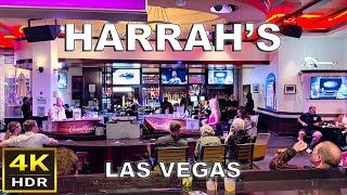 [4K HDR] Harrah's Las Vegas Walking Tour | July 2024 | Las Vegas Strip