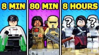 I tried to build Star Wars Rogue One in LEGO - 8 min vs 80 min vs 8 hours…