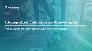 Robotergestützte (De-)Montage von Elektrokleingeräten