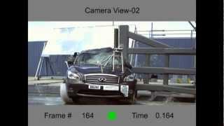 2013 Infiniti M35h/M37/M56 & Nissan Fuga NHTSA Side Pole Impact (NHTSA Five Star Car)