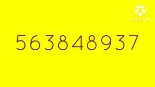 Colorful Numbers 1 to 1 Billion! (Galvez Julian)