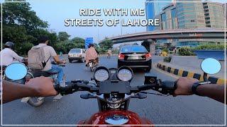 Lahore Rush Hour Bike Ride - Streets Of Lahore - Gopro 9 - Yamaha YBR 125G