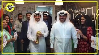 Emir CUp Football Tour Team visits Radio Olive