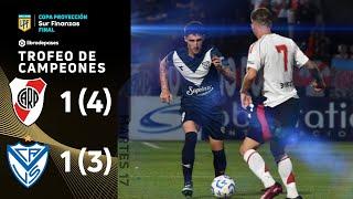 RIVER 1 (4) - 1 (3) VÉLEZ I Resumen del partido I #TrofeoDeCampeones Proyección Sur Finanzas