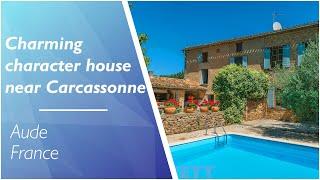 Charming character house with terrace, pool, and landscaped garden near Carcassonne - Ref.: A07672