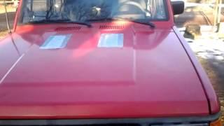 Hood Louvers installed on my 1989 Isuzu Trooper "The Armadillo"