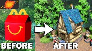 I made a fantasy house only using a Happy Meal