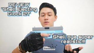 SHELL EJECTING GUN BLOWBACK GLOCK 21 | SEPERTI ASLINYA [UNBOXING, REVIEW,& SHOOTING TEST]