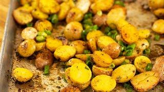 Greek Lemony Roasted Baby Potatoes