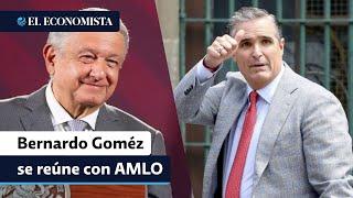 Bernardo Gómez se reúne con AMLO en Palacio Nacional durante dos horas