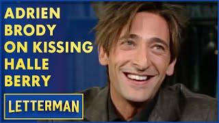 Adrien Brody On Kissing Halle Berry | David Letterman