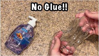 How To Make No Glue Clear Slime!!