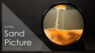 Turning sand picture - Background Screen - White Noise - Flowing Sand Art