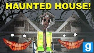 GRAM GRAM'S SCARY HAUNTED HOUSE HIDE AND SEEK! - Garry's mod Sandbox Funny Moments