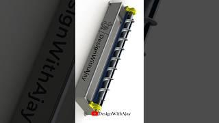 water screw turbine design (Archimedes) #shortsvideo   #solidworks #machine #shorts #designwithajay