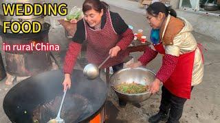 WEDDING FOOD in rural China, unseen traditional Chinese delicacy.