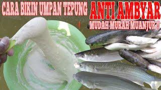 Pertama Di Youtube ! Cara Buat Umpan Tepung Anti Ambyar, Tahan Ombak: Test Langsung Mancing Belanak