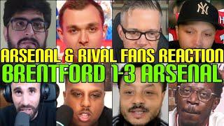 ARSENAL & RIVAL FANS REACTION TO BRENTFORD 1-3 ARSENAL | FANS CHANNEL