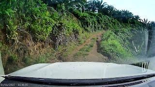 POV Driving on extreme hill roads with cracked road Due to Surface Run-off