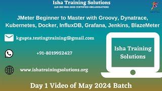 JMeter Beginner to Master. Day 1 Video. WhatsApp us on +91-8019952427 to enroll