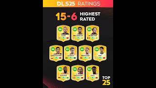 Dls 25 is set to release ️25 players ratings are here #dls25  #dreamleaguesoccer2025 #ftggamer