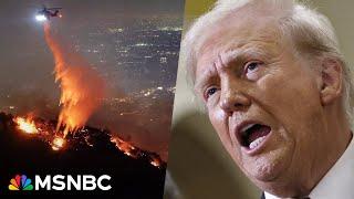 Catastrophic California wildfires too big a crisis for small man, Donald Trump