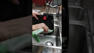 Cleanstick grüne Faser, Kaffeesatz Behälter sauber machen