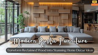 Modern Rustic Furniture: Transform Reclaimed Wood into Stunning Home Decor Ideas